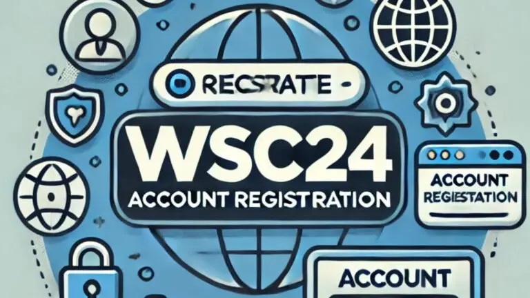WSC24 Account Registration